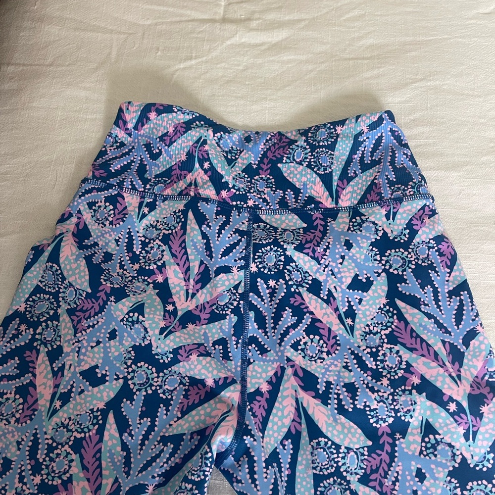 Lilly Pulitzer Blue and Pink Floral Leggings